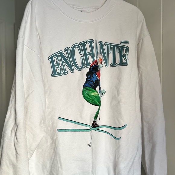 Enchante Other - Enchanté White Ski Graphic Sweatshirt (by Daniel Ricciardo)